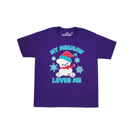 Inktastic Polar Bear My Meemaw Loves Me in Santa Hat with Snowflakes Youth T-Shirt
Inktastic Polar Bear My Meemaw Loves Me in Santa Hat with Snowflakes Youth T-Shirt