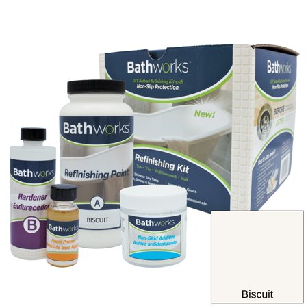 Bathworks Standard Bathtub Refinishing Kit for Tub Tile & More (BMRK-111: Biscuit)
Bathworks Standard Bathtub Refinishing Kit for Tub Tile & More (BMRK-111: Biscuit)