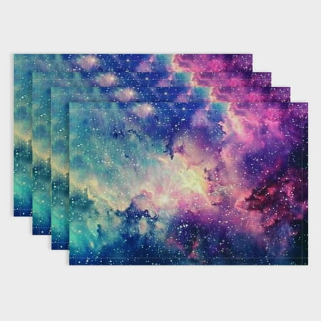 Fenyluxe Stars Clouds Space Art Linen Placemats for Dining Table Set of 4 Ideal for Parties Restaurants Home Decor 18x12in
Fenyluxe Stars Clouds Space Art Linen Placemats for Dining Table Set of 4 Ideal for Parties Restaurants Home Decor 18x12in