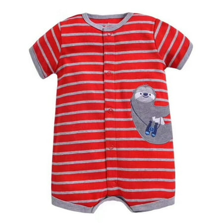 Fidelma Girl Jumpsuit Baby Infant Girl Boy One-pieces Cartoon Striped Printed Romper Bodysuit Clothes Red-18M
Fidelma Girl Jumpsuit Baby Infant Girl Boy One-pieces Cartoon Striped Printed Romper Bodysuit Clothes Red-18M