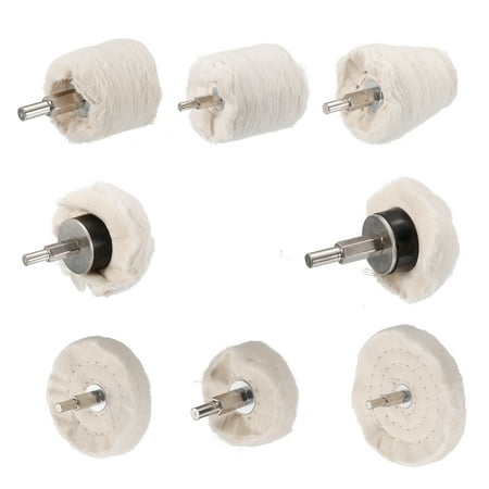 Uxcell Cotton Buffing Wheel Set of 8 Pcs Cone/Cylindrical/Mushroom Shape with 1/4 Shank Polishing Wheel
Uxcell Cotton Buffing Wheel Set of 8 Pcs Cone/Cylindrical/Mushroom Shape with 1/4 Shank Polishing Wheel