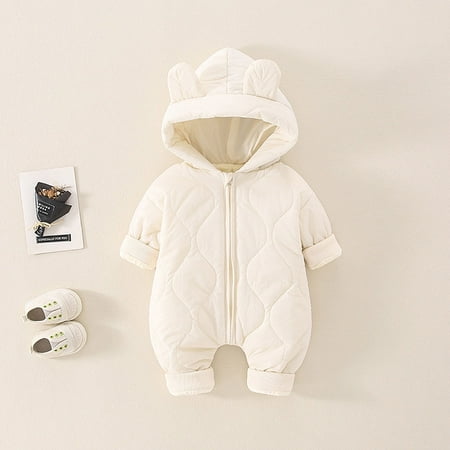 Baby Winter Romper Warm Hooded Puffer Coat Jacket Romper for Toddler Girls Winter Coat Solid Cartoon Printed Long Sleeve Winter Suit 6-12 Months
Baby Winter Romper Warm Hooded Puffer Coat Jacket Romper for Toddler Girls Winter Coat Solid Cartoon Printed Long Sleeve Winter Suit 6-12 Months