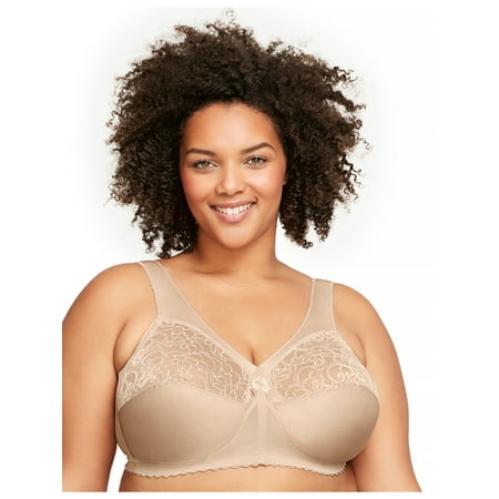 Glamorise Full Figure Plus Size MagicLift Original Support Bra Wirefree #1000