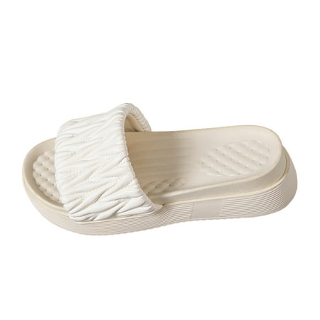 Daznico Womens Sandals Ladies Summer Solid Color Pleated Leather Toe Thick Sole Slippers ( White 8 )
Daznico Womens Sandals Ladies Summer Solid Color Pleated Leather Toe Thick Sole Slippers ( White 8 )