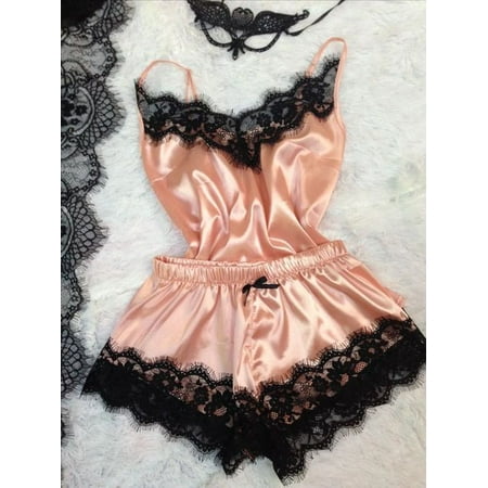 Seyurigaoka Women Sexy Lace Sleepwear Cami Top Shorts Pajama Set Babydoll Exotic Lingerie Homewear
Seyurigaoka Women Sexy Lace Sleepwear Cami Top Shorts Pajama Set Babydoll Exotic Lingerie Homewear