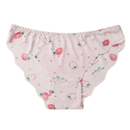 Women Panties Ice Silk Seamless Low Waist Large Size Quick Dry Fruit Print Wavy Triangle Briefs 2023
Women Panties Ice Silk Seamless Low Waist Large Size Quick Dry Fruit Print Wavy Triangle Briefs 2023