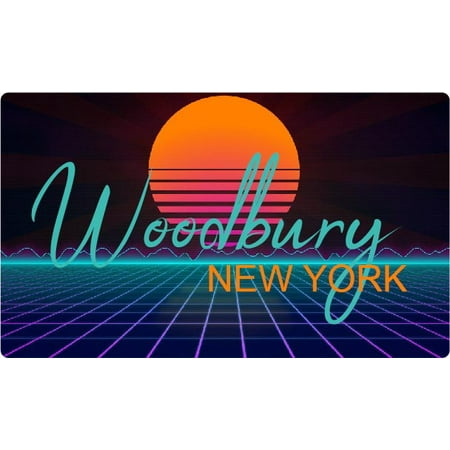 Bayville New York 4 X 2.25-Inch Fridge Magnet Retro Neon Design