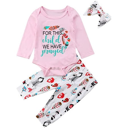 Cute Baby Girls Pink Coming Home Outfit Set Romper Long Pants Headband Feather Outfits
Cute Baby Girls Pink Coming Home Outfit Set Romper Long Pants Headband Feather Outfits