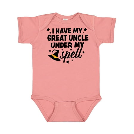 Inktastic I Have My Great Uncle Under My Spell with Cute Witch Hat Gift Baby Boy or Baby Girl Bodysuit
Inktastic I Have My Great Uncle Under My Spell with Cute Witch Hat Gift Baby Boy or Baby Girl Bodysuit