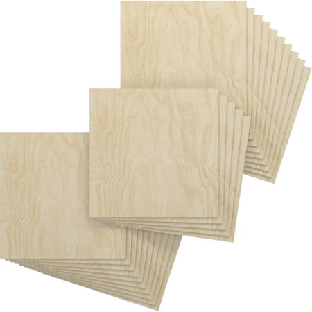 Ekena Millwork 23 3/4 W x 23 3/4 H x 1/4 T Wood Hobby Boards Birch (25-Pack)