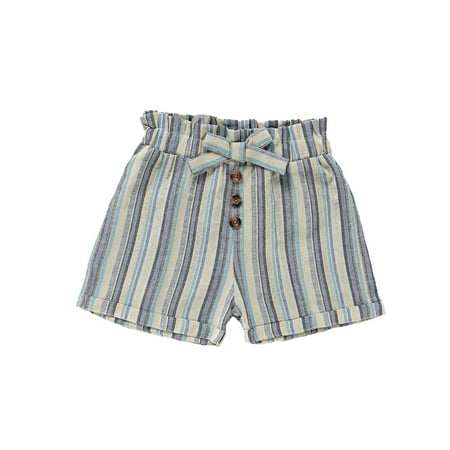 Kucnuzki 4T Toddler Girl Summer Shorts 5T Elastic Stripe Prints Bowknot Cozy Casual Basic Shorts Green
Kucnuzki 4T Toddler Girl Summer Shorts 5T Elastic Stripe Prints Bowknot Cozy Casual Basic Shorts Green