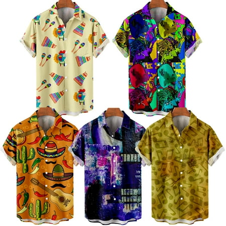 MLFU Adult Music Festival Casual Button Down Short Sleeve Shirt Front-Pocket Classic Costume For Men
MLFU Adult Music Festival Casual Button Down Short Sleeve Shirt Front-Pocket Classic Costume For Men