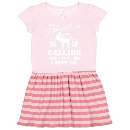 Inktastic Adventure is Calling and I Must Go with Moose Gift Toddler Girl Dress 
Inktastic Adventure is Calling and I Must Go with Moose Gift Toddler Girl Dress