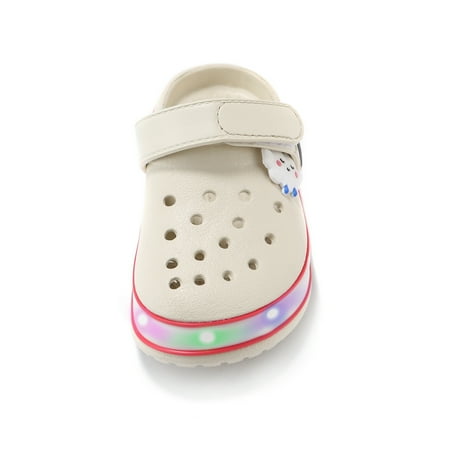 Kids Boys Girls LED Clogs Cute Lightweight Summer Slippers Garden Beach Sandals