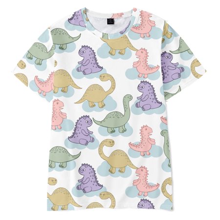 Dinosaur Cartoon Kids T shirt Boys Girls Clothes Summer Children Cotton Short Sleeve T-Shirt(C05-Size 150)
Dinosaur Cartoon Kids T shirt Boys Girls Clothes Summer Children Cotton Short Sleeve T-Shirt(C05-Size 150)