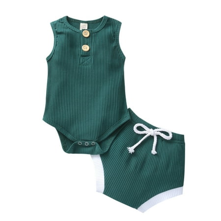 Bagilaanoe 2pcs Newborn Baby Boy Girl Short Pants Set Sleeveless Romper Tops + Shorts 6M 12M 18M 24M Infant Casual Summer Outfits
Bagilaanoe 2pcs Newborn Baby Boy Girl Short Pants Set Sleeveless Romper Tops + Shorts 6M 12M 18M 24M Infant Casual Summer Outfits