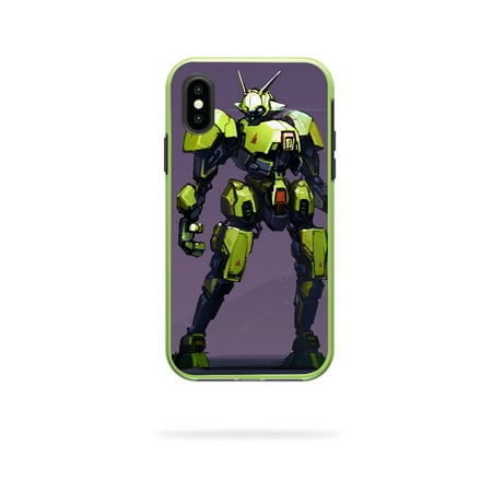 Skin Decal Wrap for LifeProof SLAM iPhone X or XS Case green beetle
