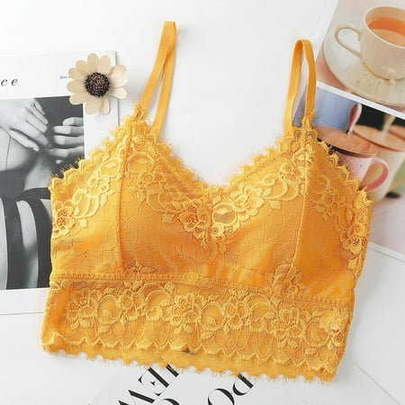 symoid Womens Bra- Push Up Sexy Lace Comfortable Breathable Seamless Sports Bra Underwear Yellow One Size
symoid Womens Bra- Push Up Sexy Lace Comfortable Breathable Seamless Sports Bra Underwear Yellow One Size