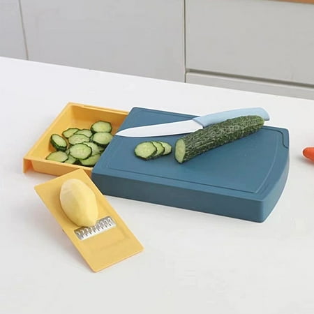 iMESTOU Deals Clearance Kitchen Utensils & Gadgets Cutting Board Storage Cutting And Slicing Three In One Cutting Board With Drawer Cutting Board For Kitchen Blue
iMESTOU Deals Clearance Kitchen Utensils & Gadgets Cutting Board Storage Cutting And Slicing Three In One Cutting Board With Drawer Cutting Board For Kitchen Blue