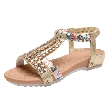 Sandals Women Glitter Rhinestone Decor Ankle Strap Sandals For Women Elastic Casual Bohemian Sandals Rhinestone Decor Thong Beach Shoes
Sandals Women Glitter Rhinestone Decor Ankle Strap Sandals For Women Elastic Casual Bohemian Sandals Rhinestone Decor Thong Beach Shoes