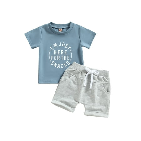 wybzd Toddler Baby Boy Summer Clothes I m Just Here for The Snacks Short Sleeve Tops Shorts Outfits
wybzd Toddler Baby Boy Summer Clothes I m Just Here for The Snacks Short Sleeve Tops Shorts Outfits