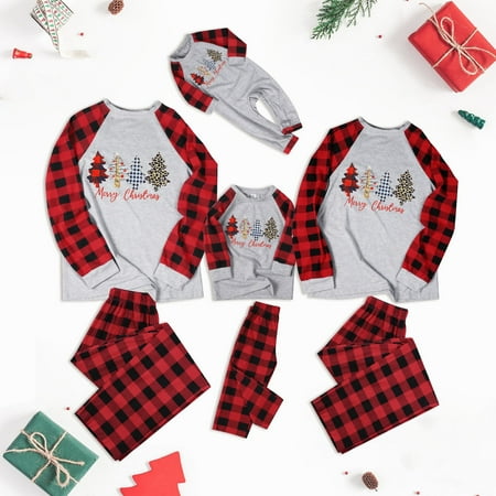 Matching Family Christmas Tree Pajamas Sets Women Men Plaid Holiday Clothes X-mas Pjs
Matching Family Christmas Tree Pajamas Sets Women Men Plaid Holiday Clothes X-mas Pjs