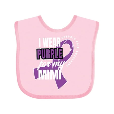 Inktastic Chronic Pain I Wear Purple For My Mimi Gift Baby Boy or Baby Girl Bib
Inktastic Chronic Pain I Wear Purple For My Mimi Gift Baby Boy or Baby Girl Bib