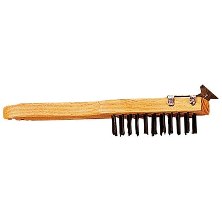 Linzer 1.5 in. W X 11 in. L Steel Wire Brush with Scraper