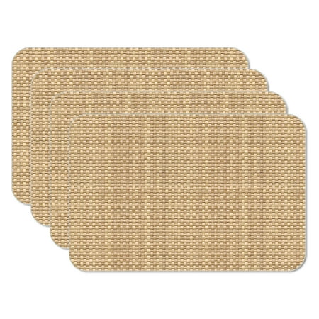 CounterArt Taupe/Natural 4-Pack Faux Basket Weave Design Reversible Tabletop Placemats
CounterArt Taupe/Natural 4-Pack Faux Basket Weave Design Reversible Tabletop Placemats
