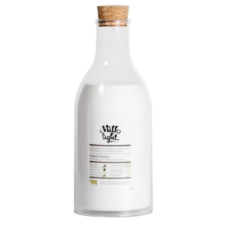 VEAREAR 1 PC Milk Bottle Lamp Re-chargeable Safe Design Average Size Table Desk White Night Light for Bedroom
VEAREAR 1 PC Milk Bottle Lamp Re-chargeable Safe Design Average Size Table Desk White Night Light for Bedroom