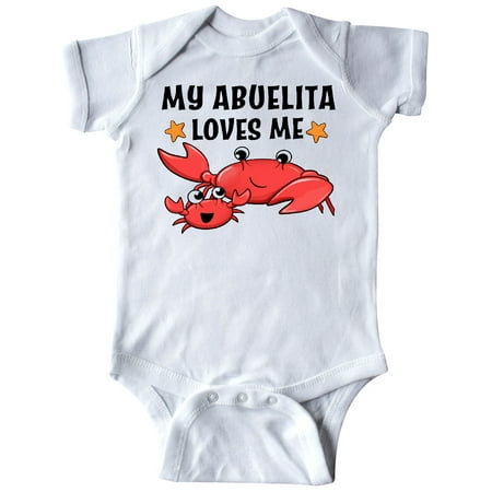 Inktastic My Abuelita Loves Me- cute crab family Gift Baby Boy or Baby Girl Bodysuit
Inktastic My Abuelita Loves Me- cute crab family Gift Baby Boy or Baby Girl Bodysuit
