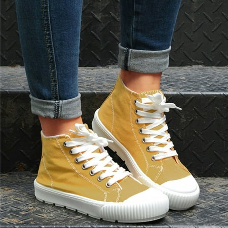 Alueeu Women s casual shoes Women s High-top Canvas Shoes Comfortable Flat Shoes Casual Sneakers White Shoes
Alueeu Women s casual shoes Women s High-top Canvas Shoes Comfortable Flat Shoes Casual Sneakers White Shoes