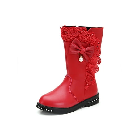 Bellella Kids Boots Plush Lined Winter Boot Wide Calf Tall Booties Non-Slip Shoes Outdoor Walking Warm Bootie Red With Lined 4.5Y
Bellella Kids Boots Plush Lined Winter Boot Wide Calf Tall Booties Non-Slip Shoes Outdoor Walking Warm Bootie Red With Lined 4.5Y