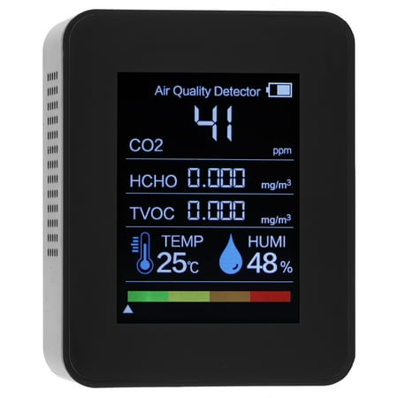 Domqga Air Quality Monitor Temperature Humidity Tester Carbon Dioxide CO2 HCHO Detector Portable Air Quality Monitor Temperature Humidity Tester
Domqga Air Quality Monitor Temperature Humidity Tester Carbon Dioxide CO2 HCHO Detector Portable Air Quality Monitor Temperature Humidity Tester