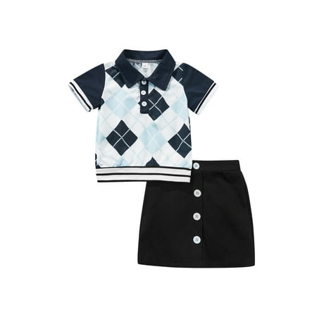 IZhansean Toddler Baby Girls Summer Clothes Plaids Short Sleeve Pullover Tops with Mini Skirt Outfits Blue 3T
IZhansean Toddler Baby Girls Summer Clothes Plaids Short Sleeve Pullover Tops with Mini Skirt Outfits Blue 3T