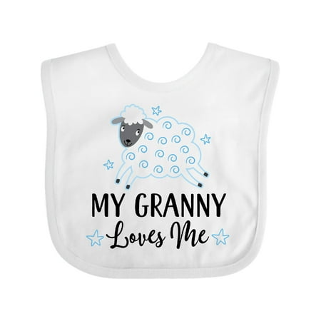 Inktastic My Granny Loves Me for Boy Gift Baby Boy Bib