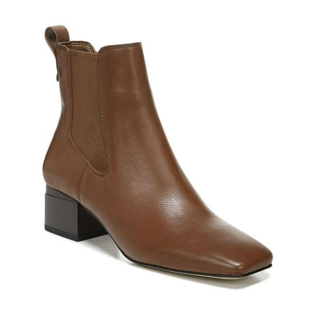 Franco Sarto Womens Waxton Leather Square Toe Ankle Boots