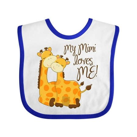 Inktastic My Mimi Loves Me! Gift Baby Boy or Baby Girl Bib