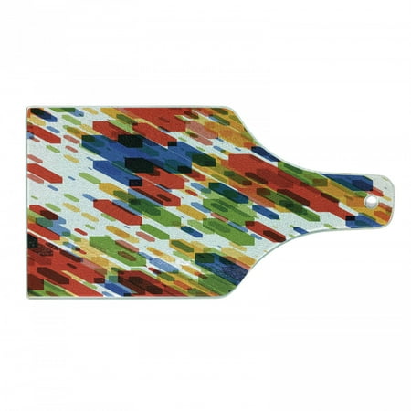 Art Cutting Board Diagonal Geometric Shapes Abstract Colorful Modern Design Vibrant Graphic Print Decorative Tempered Glass Cutting and Serving Board Wine Bottle Shape Multicolor by Ambesonne
Art Cutting Board Diagonal Geometric Shapes Abstract Colorful Modern Design Vibrant Graphic Print Decorative Tempered Glass Cutting and Serving Board Wine Bottle Shape Multicolor by Ambesonne