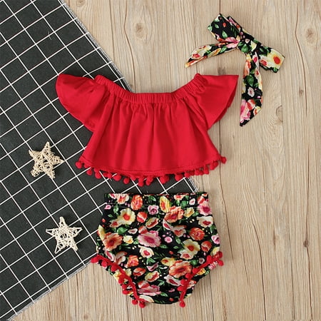 TOWED22 Baby Outfit Girl Toddler Kid Baby Girls 2Pcs Summer Outfits Short Sleeve T-Shirt Top Tassels Shorts Set Red
TOWED22 Baby Outfit Girl Toddler Kid Baby Girls 2Pcs Summer Outfits Short Sleeve T-Shirt Top Tassels Shorts Set Red