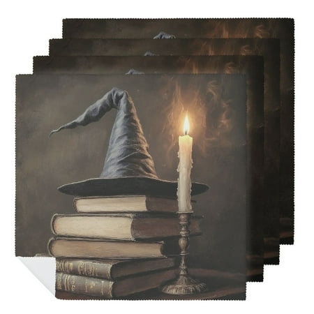 ONETECH Magic Hat Books Candle Cloth Napkins Party Dinner Decoration Washable Napkins Polyester Kitchen Set 2 PCS
ONETECH Magic Hat Books Candle Cloth Napkins Party Dinner Decoration Washable Napkins Polyester Kitchen Set 2 PCS
