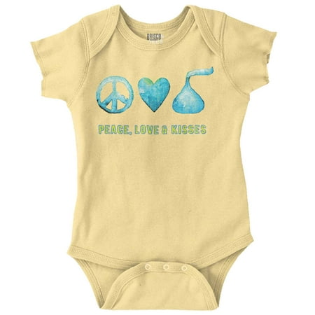 Peace Love Kisses Hershey s Bodysuit Jumper Girls Infant Baby Brisco Brands NB
Peace Love Kisses Hershey s Bodysuit Jumper Girls Infant Baby Brisco Brands NB
