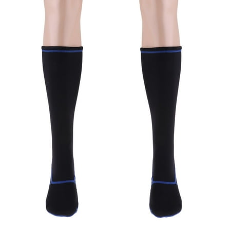 Men Women 3MM Neoprene Dive Scuba Socks Water Sports Snorkel Boots - black