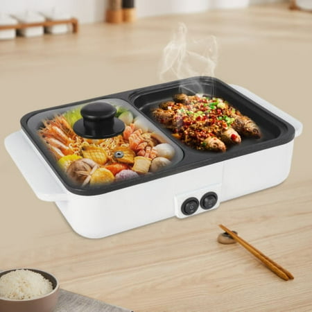 2 in 1 Electric Hot Pot BBQ Grill Non-Stick Smokeless Frying Pan Cooking Kitchen
2 in 1 Electric Hot Pot BBQ Grill Non-Stick Smokeless Frying Pan Cooking Kitchen