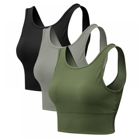 Xmarks Workout Crop Tops for Women Built in Sports Bra - Yoga Gym Running Fitness Ultra-Soft Breathable Workout Tank Underwear(3-Packs)
Xmarks Workout Crop Tops for Women Built in Sports Bra - Yoga Gym Running Fitness Ultra-Soft Breathable Workout Tank Underwear(3-Packs)