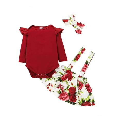uukiA 0-18 Months Newborn Baby Girl Infant Long Sleeve Romper Floral Printed Skirt And Hairband 3PCs Outfits Set
uukiA 0-18 Months Newborn Baby Girl Infant Long Sleeve Romper Floral Printed Skirt And Hairband 3PCs Outfits Set