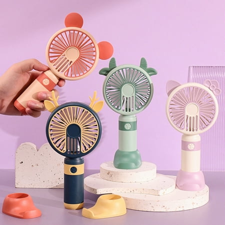 harmtty 1 Set Handheld Fan 2 Gear Speeds Light Effect Low Noise Rechargeable 250mAh Phone Holder Function Pocket Fan Travel Supply Yellow C
harmtty 1 Set Handheld Fan 2 Gear Speeds Light Effect Low Noise Rechargeable 250mAh Phone Holder Function Pocket Fan Travel Supply Yellow C