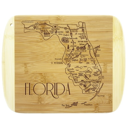 Totally Bamboo A Slice of Life Florida State Serving and Cutting Board 11 x 8.75
Totally Bamboo A Slice of Life Florida State Serving and Cutting Board 11 x 8.75