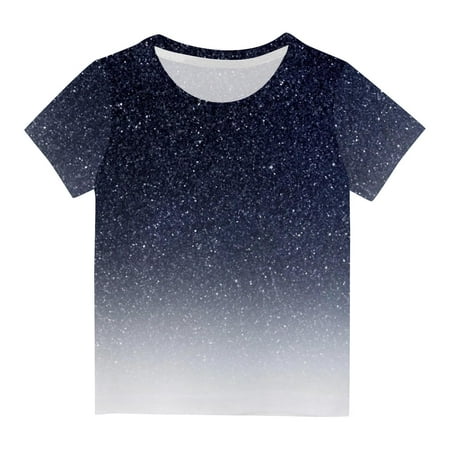 Besolor Toddler Boys Girls Summer Tops Kids Children Casual Gradient Crew Neck Short Sleeve T-Shirts Blouse 3-14 Years
Besolor Toddler Boys Girls Summer Tops Kids Children Casual Gradient Crew Neck Short Sleeve T-Shirts Blouse 3-14 Years