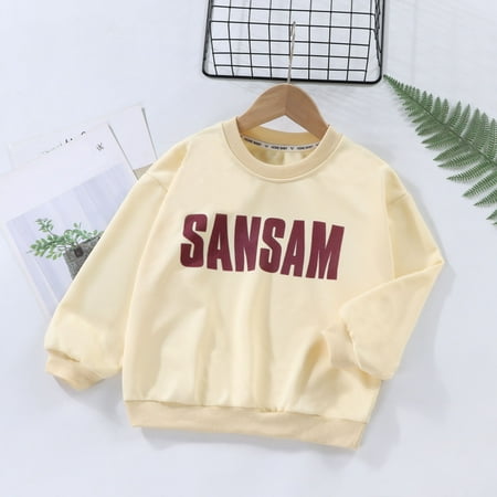 CHAOLEI Kids Children Toddler Baby Boys Girls Long Sleeve Letter Print Pullover Sweatshirt Tops Blouse Clothes Outfits -Beige 3-4 Years
CHAOLEI Kids Children Toddler Baby Boys Girls Long Sleeve Letter Print Pullover Sweatshirt Tops Blouse Clothes Outfits -Beige 3-4 Years